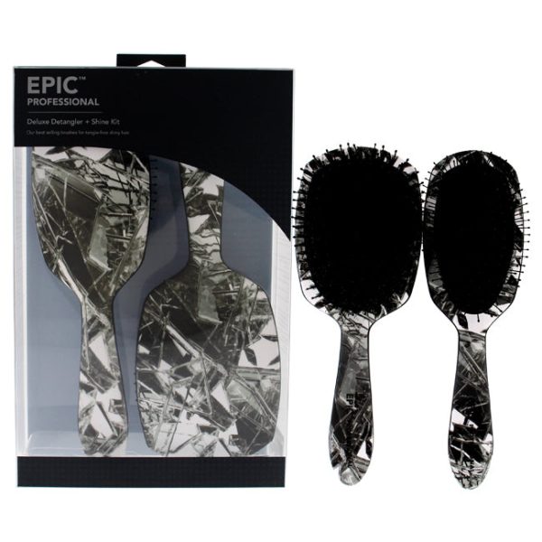 Wet Brush Epic Break the Mold Prep and Finish Set by Wet Brush for Unisex - 2 Pc Kit Deluxe Detangler, Deluxe Shine on Sale