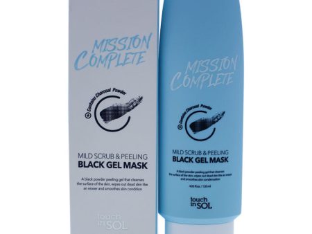 Touch In Sol Mission Complete Mild Scrub and Peeling Black Gel Mask by Touch In Sol for Women - 4.05 oz Mask For Cheap