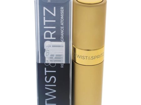 Twist and Spritz Twist and Spritz Atomiser - Gold by Twist and Spritz for Women - 8 ml Refillable Spray (Empty) Online Hot Sale