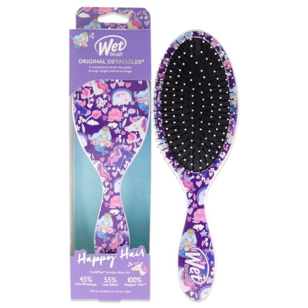 Wet Brush Original Detangler Happy Hair Brush - Mermaids and Unicorns by Wet Brush for Unisex - 1 Pc Hair Brush Discount