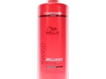 Wella Invigo Brilliance Conditioner For Coarse Hair by Wella for Unisex - 33.8 oz Conditioner Online